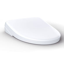 Load image into Gallery viewer, TOTO® S7A WASHLET® with Contemporary Lid, Elongated, Cotton White - SW4736AT40#01 - diagonal left view