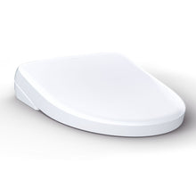 Load image into Gallery viewer, TOTO® S7 WASHLET® with Contemporary Lid, Elongated, Cotton White - SW4726AT40#01 - diagonal left view