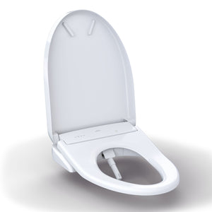 TOTO® S7A WASHLET® with Contemporary Lid, Elongated, Cotton White - SW4736AT40#01 - open view