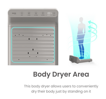 Load image into Gallery viewer, Vovo Foot and Body Dryer, Gray - BD-7700G - body dryer area