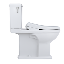 Load image into Gallery viewer, TOTO Connelly WASHLET®+ S7A / S7 Two-Piece Toilet - 1.28 GPF & 0.9 GPF - Universal Height - trip lever side view