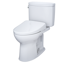 Load image into Gallery viewer, TOTO Drake® II WASHLET®+ S7A Two-Piece Toilet - 1.28 GPF - UNIVERSAL HEIGHT - MW4544736CEFG(A) / MW4544726CEFG(A) - Diagonal view