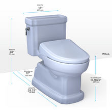 Load image into Gallery viewer, TOTO GUINEVERE WASHLET®+ S7A/S7 One-Piece Toilet - 1.28 GPF  - Dimensions