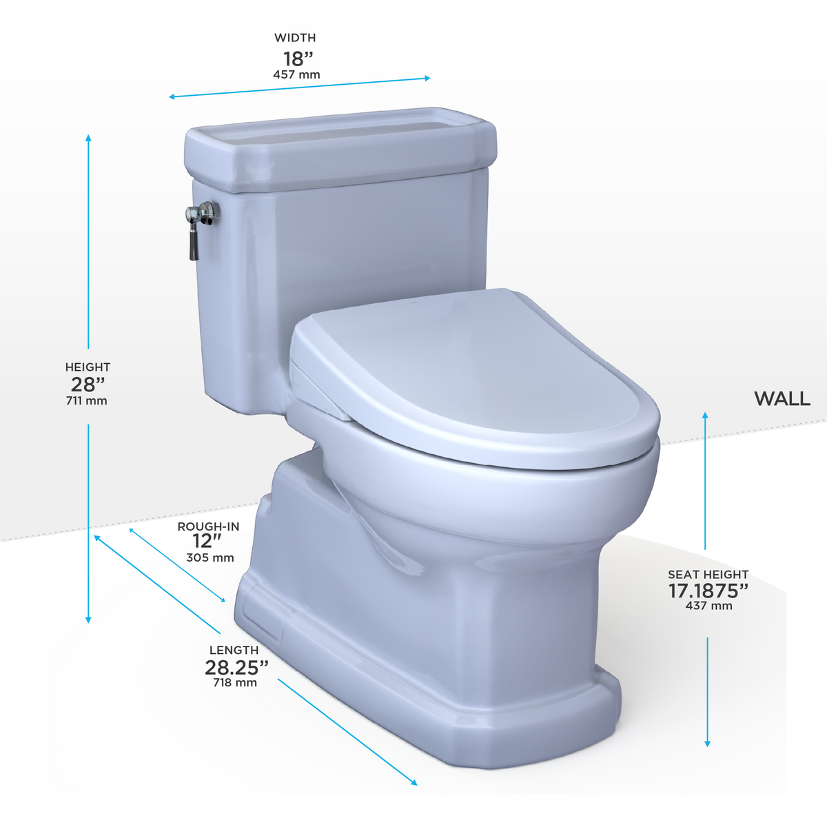 ✳︎toto✳︎ Guinevere WASHLET®+ S7A One-Piece Toilet - 1.28 GPF | TOTO USA