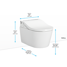 Load image into Gallery viewer, TOTO  RP WASHLET®+ RW Wall-Hung Toilet - 1.28 GPF & 0.9 GPF - Auto Flush - CWT4474547CMFGA#MS - Dimensions