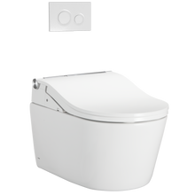 Load image into Gallery viewer, TOTO  RP WASHLET®+ RW Wall-Hung Toilet - 1.28 GPF & 0.9 GPF - Auto Flush - CWT4474547CMFGA#MS - with Push Plate