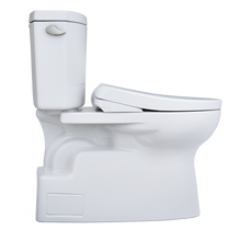 Load image into Gallery viewer, TOTO VESPIN® WASHLET®+ S7A/S7 Two-Piece Toilet - 1.28 GPF - flush side view