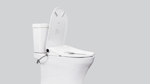Ultra-Nova+ Bidet Toilet Seat - Elongated - installed on Top-Flush Toilet