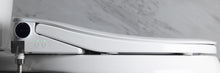 Load image into Gallery viewer, Ultra-Nova+ Bidet Toilet Seat with Auto-Flush - Elongated - side view installed