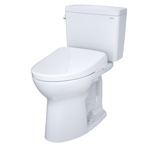 Load image into Gallery viewer, TOTO® DRAKE® WASHLET®+ S7A Two-Piece Toilet - 1.28 GPF - MW7764736CEFG#01 - UNIVERSAL HEIGHT - diagonal view