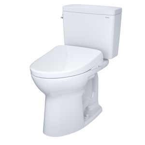 TOTO® DRAKE® WASHLET®+ S7 Two-Piece Toilet - 1.28 GPF - MW7764726CEFG#01 - UNIVERSAL HEIGHT - diagonal view
