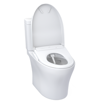 Load image into Gallery viewer, TOTO AQUIA® IV - WASHLET®+ S7 Two-Piece Toilet - 1.28 GPF &amp; 0.9 GPF Auto-Flush - MW4464726CEMGNA#01 - open view
