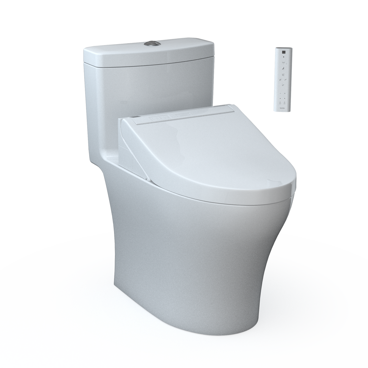 TOTO AQUIA® IV - WASHLET®+ C5 One-Piece Toilet - 1.28 GPF & 0.9 GPF -  MW6463084CEMFGN#01- Universal Height