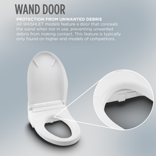 Load image into Gallery viewer, TOTO® S7 WASHLET® with Contemporary Lid, Elongated, Cotton White - SW4724AT40#01 - Wand Door