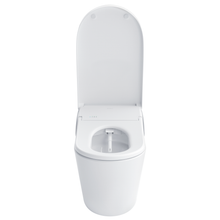 Load image into Gallery viewer, TOTO NEOREST® LS Dual Flush Toilet - 1.0 GPF & 0.8 GPF  - MS8732CUMFG - lid open view front facing