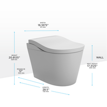 Load image into Gallery viewer, TOTO NEOREST® LS Dual Flush Toilet - 1.0 GPF & 0.8 GPF  - MS8732CUMFG - dimensions
