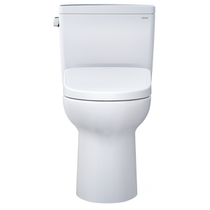 TOTO® DRAKE® WASHLET®+ S7A Two-Piece Toilet - 1.28 GPF - MW7764736CEFGA#01 - UNIVERSAL HEIGHT - front view
