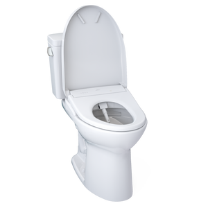 TOTO® DRAKE® WASHLET®+ S7 Two-Piece Toilet - 1.28 GPF - MW7764726CEFG#01 - UNIVERSAL HEIGHT - lid open view