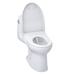 TOTO ULTRAMAX® II  WASHLET®+ S7 One-Piece Toilet - 1.28 GPF - Auto-Flush - MW6044726CEFGA#01 - UNIVERSAL HEIGHT - open view