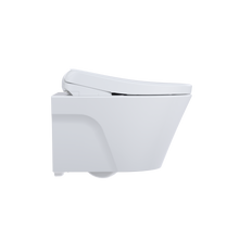 Load image into Gallery viewer, TOTO AP WASHLET®+ S7 WALL-HUNG TOILET - 1.28 GPF & 0.9 GPF - Matte Silver Push Plate - CWT4264726CMFG#MS - right side view