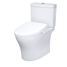 Load image into Gallery viewer, TOTO AQUIA® IV - WASHLET®+ S7A Two-Piece Toilet - 1.28 GPF & 0.9 GPF - MW4464736CEMGN#01 -  diagonal view
