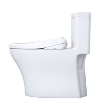 Load image into Gallery viewer, TOTO AQUIA® IV - WASHLET®+ S7A One-Piece Toilet - 1.28 GPF & 0.9 GPF - MW6464736CEMFGN(A) - Universal Height - side view