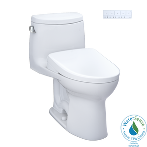 TOTO ULTRAMAX® II  WASHLET®+ S7 One-Piece Toilet - 1.28 GPF - Auto-Flush - MW6044726CEFGA#01 - UNIVERSAL HEIGHT