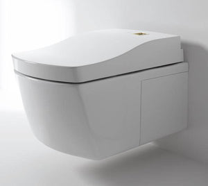 TOTO NEOREST® EW Wall-Hung Dual-Flush Toilet - CWT994CEMFG#01 left side diagonal view