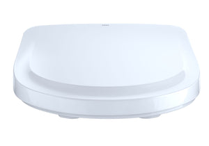 WASHLET® S550e Elongated Bidet Toilet Seat with EWATER+® , Classic Lid, Cotton White - SW3054#01 front facing closed lid