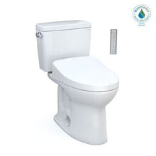 Load image into Gallery viewer, TOTO® DRAKE® WASHLET®+ S500E TWO-PIECE TOILET - 1.6 GPF AUTO FLUSH - MW7763046CSGA#01 front view with Water Sense certification
