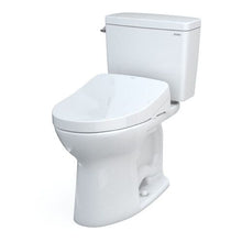 Load image into Gallery viewer, TOTO® DRAKE® WASHLET®+ S550E TWO-PIECE TOILET - 1.28 GPF - MW7763056CEFG#01 - UNIVERSAL HEIGHT - diagonal view