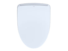 Load image into Gallery viewer, WASHLET S550e Elongated Bidet Toilet Seat with ewater+ , Contemporary Lid, Cotton White - SW3056#01 top view