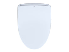 Load image into Gallery viewer, WASHLET S500e Elongated Bidet Toilet Seat with ewater+ , Contemporary Lid, Cotton White - SW3046AT40#01 top view