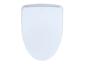 WASHLET S500e Elongated Bidet Toilet Seat with ewater+ , Contemporary Lid, Cotton White - SW3046AT40#01 top view