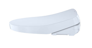 WASHLET S500e Elongated Bidet Toilet Seat with ewater+ , Contemporary Lid, Cotton White - SW3046#01 left side view