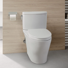 Load image into Gallery viewer, TOTO NEXUS® Two-Piece Toilet, 1.28 GPF, Elongated Bowl - MS442124CEFG#01, installed in modern bathroom