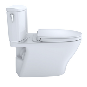 TOTO NEXUS® Two-Piece Toilet, 1.28 GPF, Elongated Bowl - MS442124CEFG#01, side view with flush lever