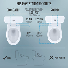 Load image into Gallery viewer, TOTO® Washlet® C5 - Elongated, White - SW3084#01 Fit Chart