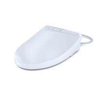 Load image into Gallery viewer, TOTO® Washlet® K300 - Elongated, White - SW3036R#01, diagonal view with hose