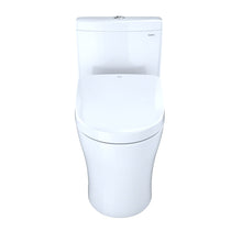 Load image into Gallery viewer, TOTO AQUIA® IV - Washlet®+ S500E Two-Piece Toilet - 1.28 GPF &amp; 0.9 GPF - MW4463046CEMFGN#01 - UNIVERSAL HEIGHT front view