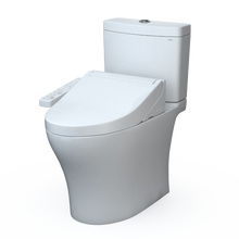 Load image into Gallery viewer, TOTO AQUIA® IV - WASHLET®+ C2 Two-Piece Toilet - 1.28 GPF &amp; 0.9 GPF - MW4463074CEMGN#01- diagonal left view