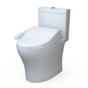TOTO AQUIA® IV - WASHLET®+ C2 Two-Piece Toilet - 1.28 GPF & 0.9 GPF - MW4463074CEMGN#01- diagonal left view