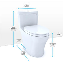 Load image into Gallery viewer, Aquia IV One-PieceToilet Universal Height  dimensions