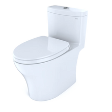 Load image into Gallery viewer, TOTO AQUIA® IV One-Piece Toilet - 1.28 GPF &amp; 0.9 GPF, Elongated, Universal Height - MS646124CEMFGN#01 - diagonal view