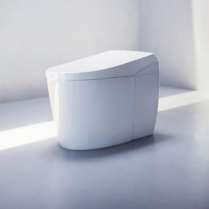 TOTO NEOREST® AS Dual Flush Toilet - 1.0 GPF & 0.8 GPF - MS8551CUMFG#01 - installed view, diagonal