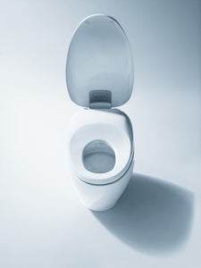 TOTO NEOREST® NX1 Dual Flush Toilet - 1.0 GPF & 0.8 GPF - MS900CUMFG#01 - seat open top view with shadow