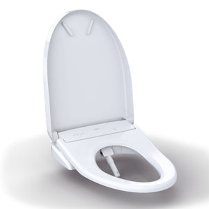 TOTO® S7 WASHLET® with Contemporary Lid, Elongated, Cotton White - SW4726AT40#01 - open view