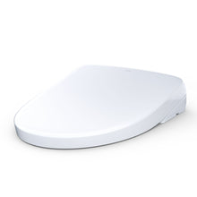 Load image into Gallery viewer, TOTO® S7A WASHLET® with Contemporary Lid, Elongated, Cotton White - SW4736AT40#01 - diagonal side view