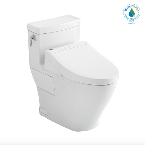 TOTO AIMES® WASHLET®+ C5 One-Piece Toilet - 1.28 GPF - MW6263084CEFG#01 - UNIVERSAL HEIGHT 
