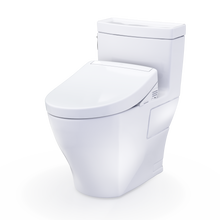 Load image into Gallery viewer, TOTO AIMES® WASHLET®+ S5 One-Piece Toilet - 1.28 GPF - MW6263446CEFG#01 - UNIVERSAL HEIGHT - diagonal view
